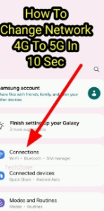 4G Phone men 5G network