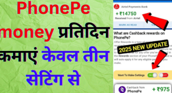 PhonePe money प्रतिदिन कमाएं केवल तीन सेटिंग से