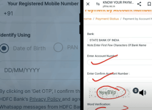 Bank Account Me Mobile Number