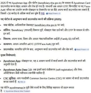 Ayushman Card downloading