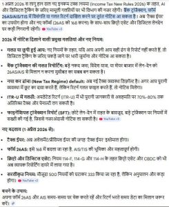 Income Tax New Rules 2026