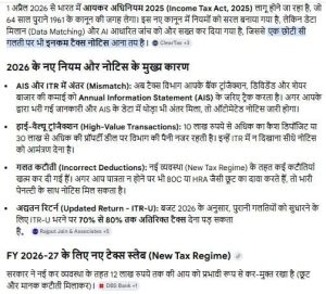Income Tax New Rules 2026